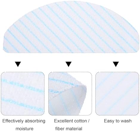 MECCANIXITY 30Pcs Fiber Mop Pads for Robot Vacuums