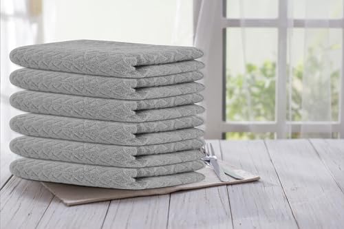 Pack of 6 Super Plush Dish Towels 18x28