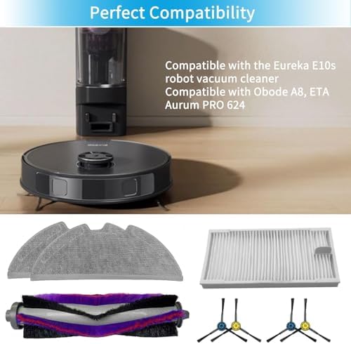 ECOMAID Replacement Parts Kit for Eureka E10s E20 Plus Robot Vacuum