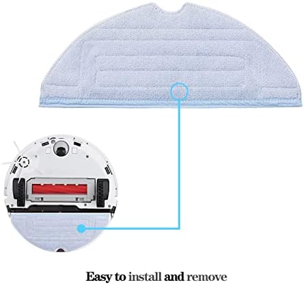 4 Pcs Microfiber Mop Pads for Roborock S7 Series