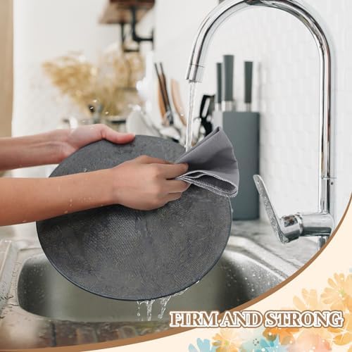 36 Count Reusable Cleaning Cloths Cotton Kitchen Towels Gray