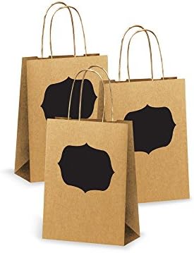 Craft And Party Chalk-It-Up Gift Bags Kraft