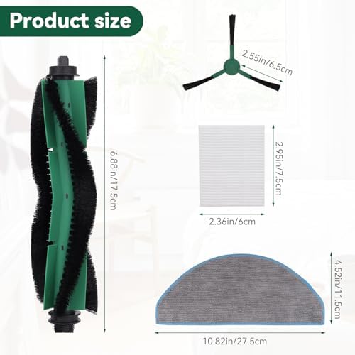Replacement Parts for iRobot Roomba Essential Q0120 Y0140 Y0110 Q011 12-Pack