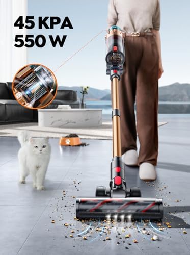 SMOTURE Cordless Vacuum Cleaner 550W 45KPA 60 Mins Runtime