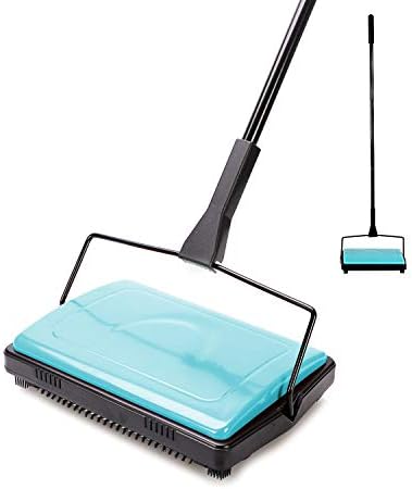 Yocada Carpet Sweeper with Brush for Home Office Cleaning