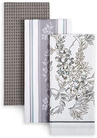 Martha Stewart Lint-Free Kitchen Towel 3-Pack Iris 18x28