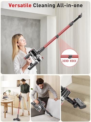 Titiopy Cordless Vacuum Cleaner with 40Kpa Suction Power
