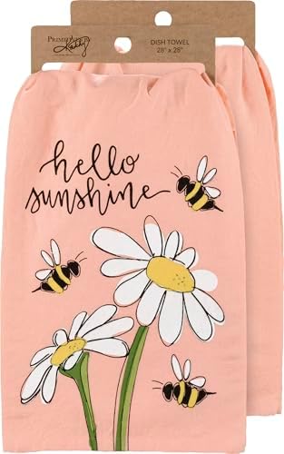 Primitives by Kathy Hello Sunshine Kitchen Towel 1