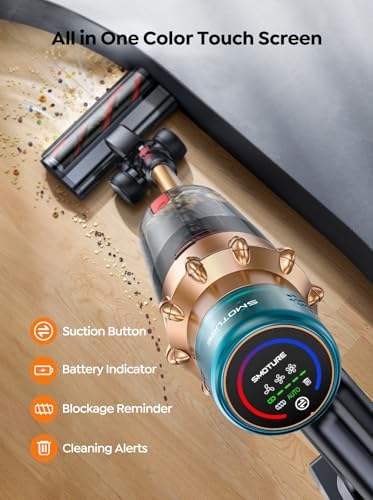 SMOTURE Cordless Vacuum Cleaner 550W 45KPA 60 Mins Runtime