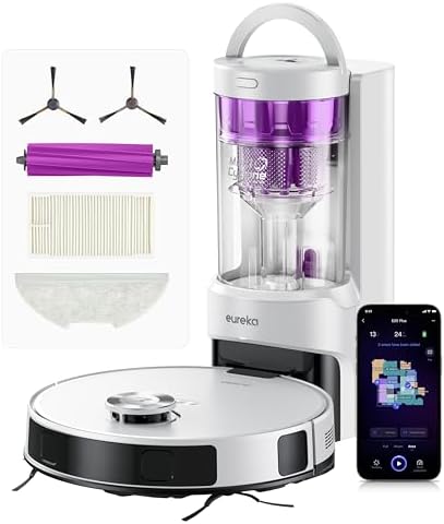 Eureka E20 Plus Robot Vacuum with Self Emptying Station and Mop Combo