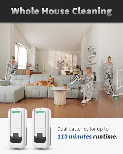 NuYupo Cordless Vacuum Cleaner with 2 Batteries
