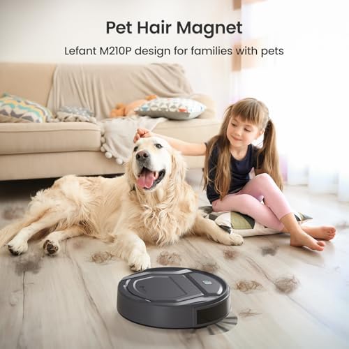 Lefant M210 Pro Robot Vacuum with 3 Suction Levels and 6 Modes