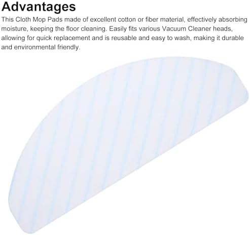MECCANIXITY 30Pcs Fiber Mop Pads for Robot Vacuums