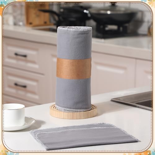 36 Count Reusable Cleaning Cloths Cotton Kitchen Towels Gray
