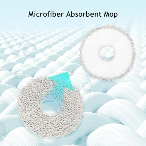 DianSung Mop Cloths with Replacement Holder for Dreame Robot Vacuums