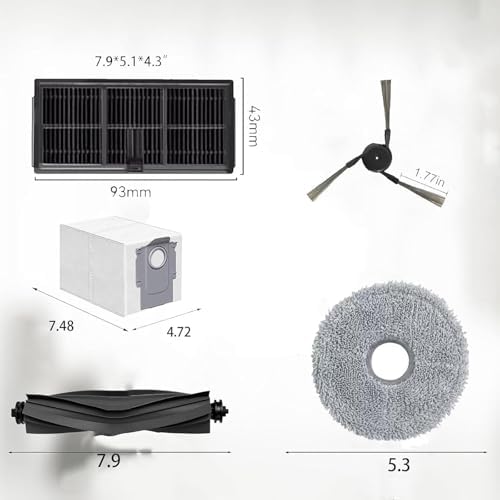 MANYHYAM Replacement Parts for MOVA P50 Pro Ultra and P10 Vacuum Cleaners
