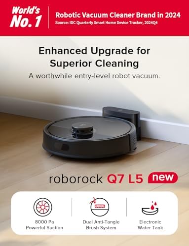 Roborock Q7 L5 Robot Vacuum Mop Combo Black