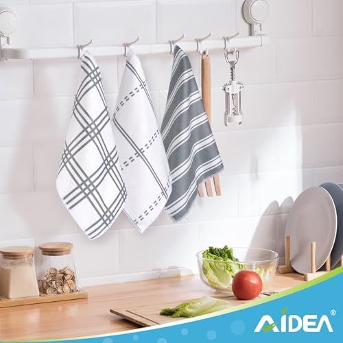 AIDEA Kitchen Towels 24 Count Dish Cloths Set