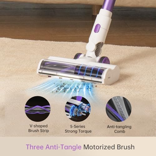 Fabuletta Cordless Vacuum Cleaner 500W Lightweight with 50 Min Battery