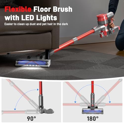 BSNAW Cordless Vacuum Cleaner 6 in 1 Powerful Suction