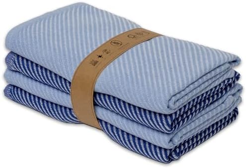 Ossano Kitchen Towels - Soft 100 Cotton Set of 4
