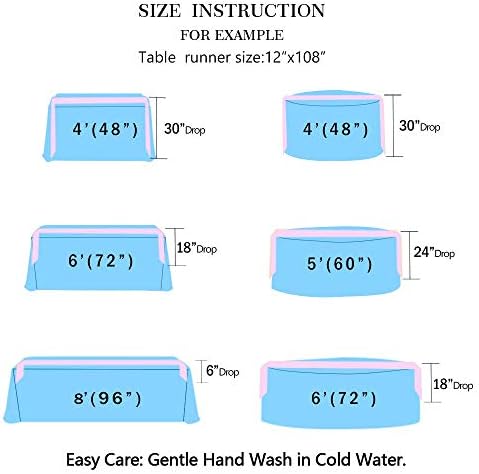 ShiDianYi Turquoise Sequin Table Runners 5 Pack