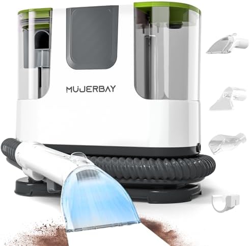 MUJERBAY Upholstery Carpet Cleaner 12Kpa Portable