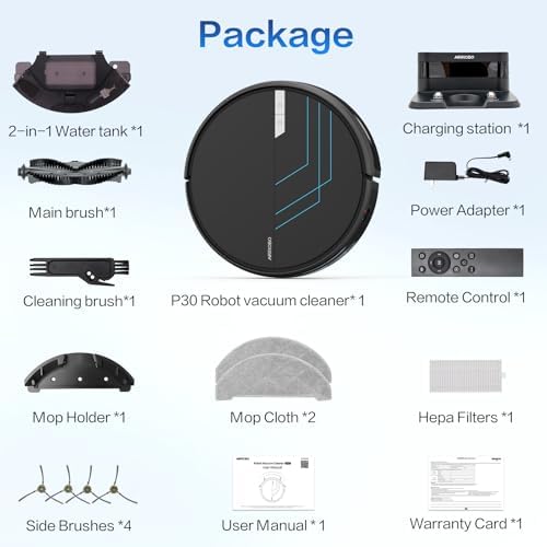 AIRROBO P30 Robot Vacuum and Mop 3-in-1