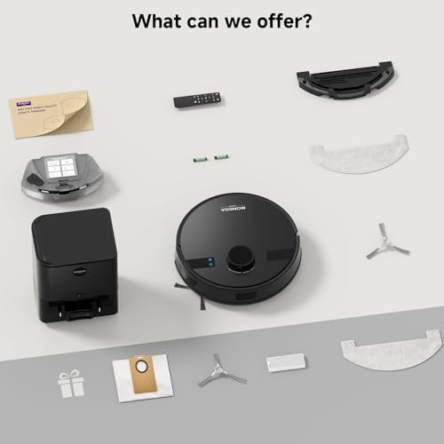 MONSGA Robot Vacuum and Mop Combo with 5000Pa Suction
