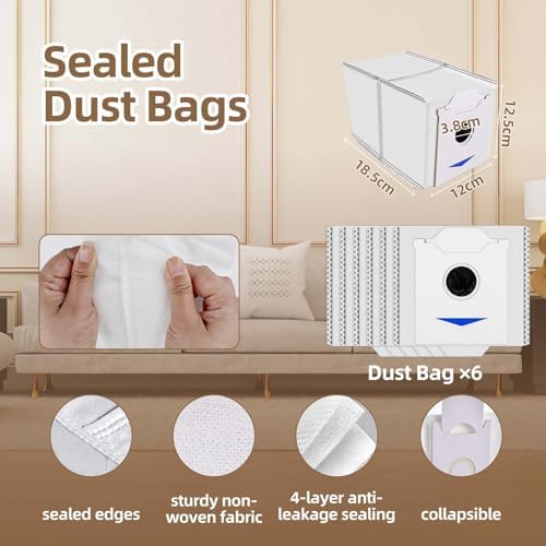 Estelife Replacement Parts for Ecovacs Deebot N30 Omni