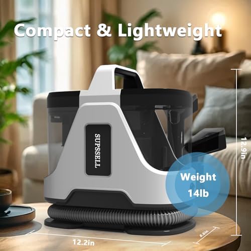 Carpet Spot Cleaner Machine with 62oz Tank and Dual Brushes