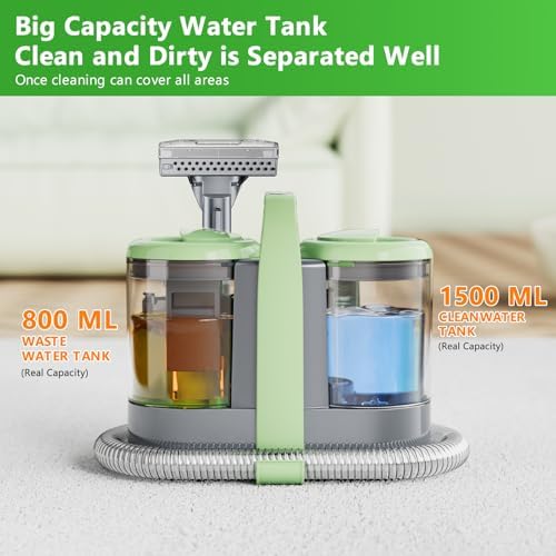 Carpet Cleaner Machine with 18Kpa Suction and 500W Power