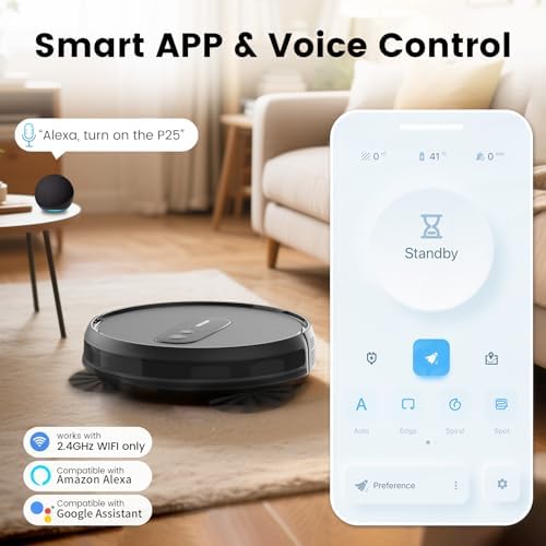 AIRROBO Robot Vacuum with 2800Pa Suction and Smart Navigation