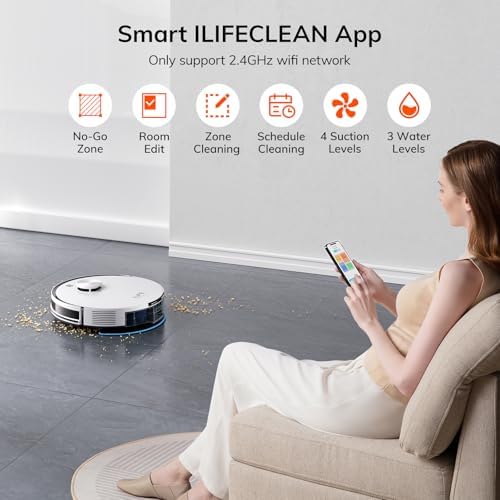 ILIFE A30 Pro Robot Vacuum Cleaner with Mop and Self Emptying Station