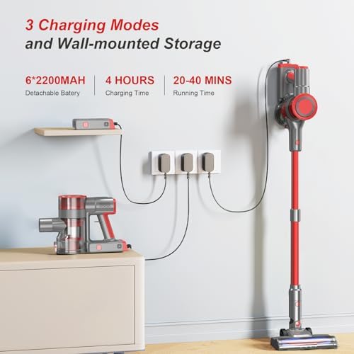 BSNAW Cordless Vacuum Cleaner 6 in 1 Powerful Suction