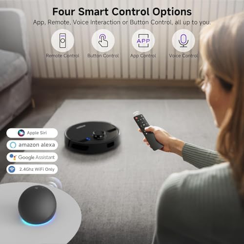 MONSGA Robot Vacuum and Mop Combo with 5000Pa Suction