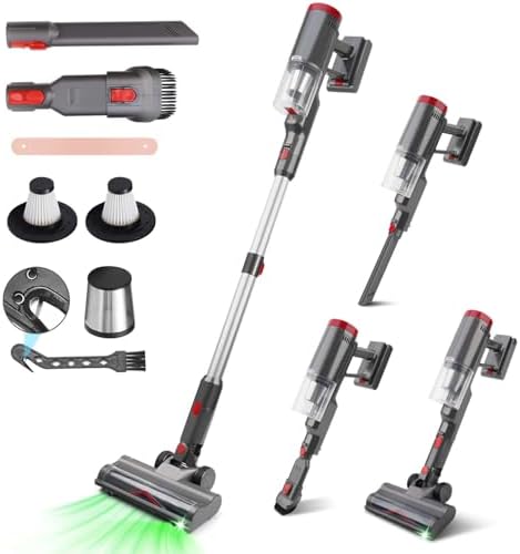 PRAVOLE 8-in-1 Cordless Stick Vacuum Cleaner