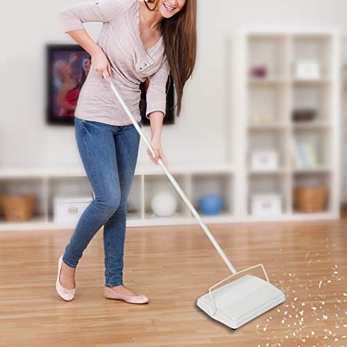 JEHONN Carpet Floor Sweeper with Horsehair Manual Non Electric