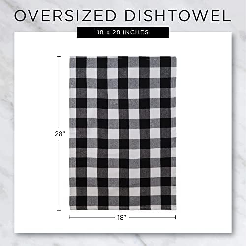 DII Assorted Woven Kitchen Towel Set 5 Piece