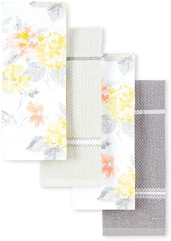 Martha Stewart Amber Floral Kitchen Towel Set of 4