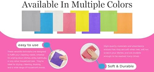 Premium Quality Swedish Sponge Dishcloths 10 Pack
