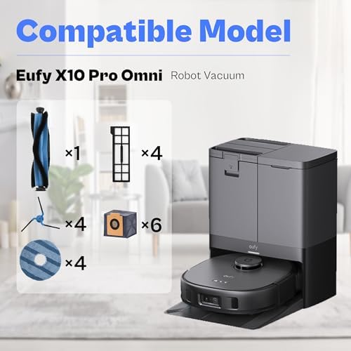 21 Pack X10 Pro Omni Replacement Parts for Eufy Robot Vacuum