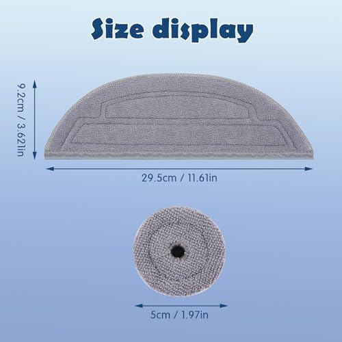 VIEWALL 4 Pack Mop Cloths Compatible with Roborock S8 Max Ultra