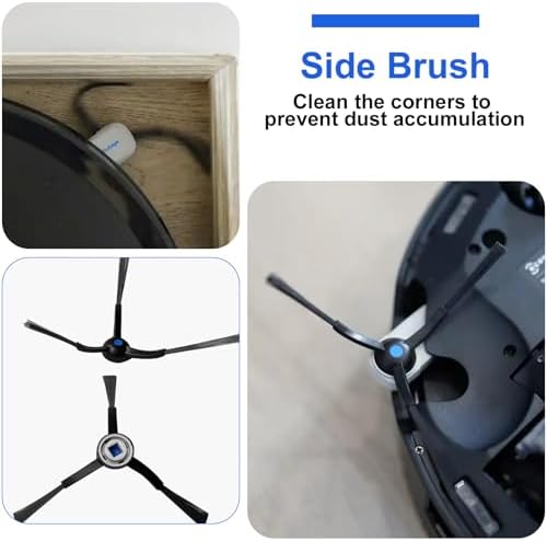 10 Pcs Replacement Kit for Ecovacs Deebot X8 Pro Omni Vacuum Cleaner