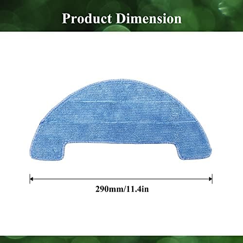 Smilefil 4pcs Replacement Mop Cloths for Coredy Robot Vacuums