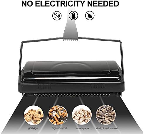 Yocada Multi-Functional Carpet Sweeper with Brush Black