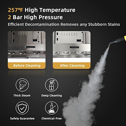 GOFLAME 1400W Handheld Steam Cleaner with 17 Accessories