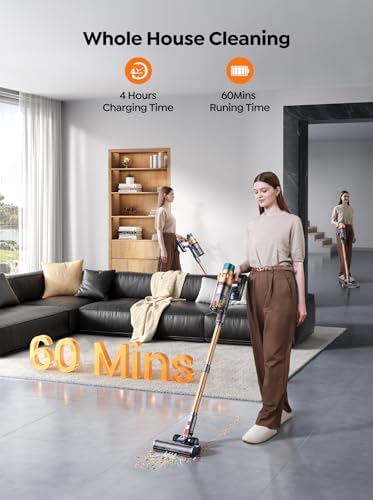 SMOTURE Cordless Vacuum Cleaner 550W 45KPA 60 Mins Runtime