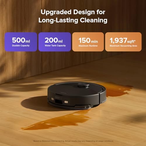 Roborock Q10 S5 Robot Vacuum and Mop Cleaner Black