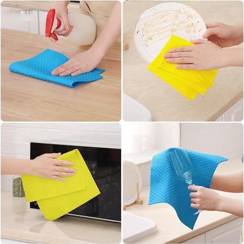 AMOUR INFINI 8-Pack Swedish Dishcloth - No Odor Reusable Absorbent